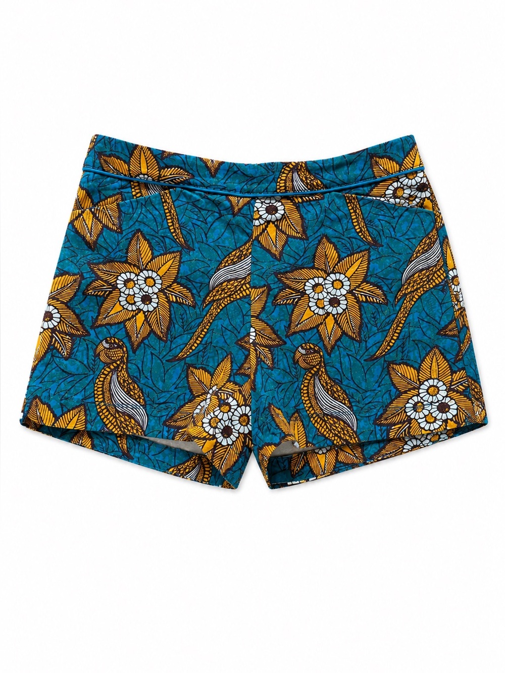 Anthropologie Elevenses Bird of Paradise High Waist Shorts Size 6